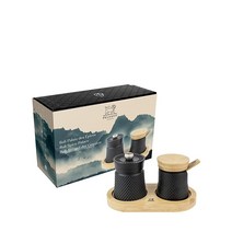 Peugeot Bali Fonte 주철 후추 분쇄기 및 소금 저장고 선물 세트 7.6cm(3인치) 396023