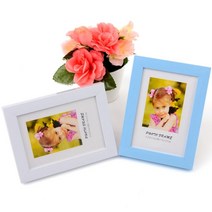 파스텔 탁상 액자 스탠드 사진 프래임 책상 사무실 포토 유아 그림 추억 편지