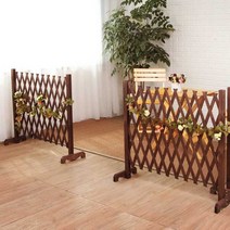 담장 원목울타리 펜스 홈가드닝 마당 화단 옥상 안뜰, 길이 170cmx 높이 70cm (화이트)