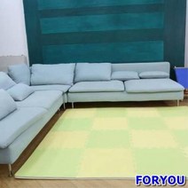 ForU274 놀이방 퍼즐매트 어린이퍼즐매트 4개 층간소음방지매트 유아용품 유아매트, 바닐라