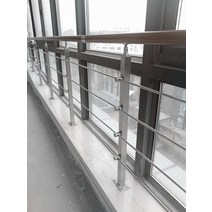 계단미끄럼방지 핸드레일 안전 바 펜스 난간대, 1m 스테인레스 스틸 패키지
