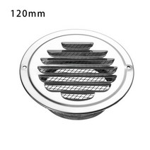 덕트 부자재 스테인레스 스틸 외부 벽 공기 환기 그릴 라운드 70/80/100/120mm, 04 120mm