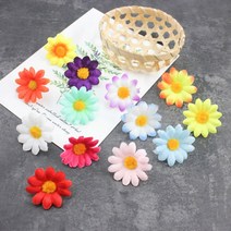 국화뿅뿅이 소형 100개 조화 꽃장식 인테리어 꾸미기 재료, 소 약 100개, 보라