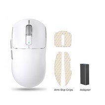 Kysona 흰색 무선 게임용 E스포츠 마우스 노트북 PC용 광학 PAM3395 컴퓨터 55g 26000DPI 6 버튼 M600 PAW3395, 없음, 1.Mouse combination 1
