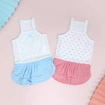 둥이스토리 도트캉캉끈원피스 강아지옷 애견의류 강아지원피스 치마 면 도트 캉캉 끈나시 여름나시 귀여운 데일리, 핑크