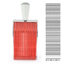 14단 영문+숫자 일체형 넘버링 67x4mm 도장 자동스탬프 자동스템프 고무인 넘버링, 상세페이지 참조, 단품