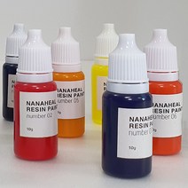 나나힐 레진용 에폭시 uv 레진아트 조색제 레진공예 물감, 12 조색제 블랙