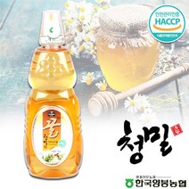 다온푸드 [양봉농협]등급있는 청밀 아카시아꿀 1kg(튜브)/HACCP인증, 상세 설명 참조, 단일옵션