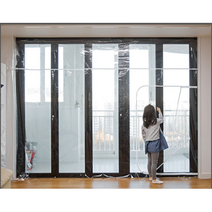 냄새없는 방한 칸막이 EVA PE 거실 현관 창 문 베란다 테라스 투명 방풍 막 커튼 비닐 천막 비닐막 난방 커튼 외풍차단 바람막이