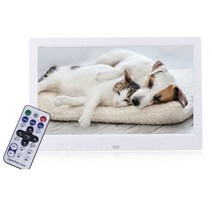 디지털 액자 벽걸이 움직이는 8인치 광고 모니터 샤이니지 메뉴판 모티너 전자 앨범 10inch lcd 사진 프레임 led 백라이트 전체 기능 사진 비디오 앨범 선물 지원 mp4, 상아, 협력사, EU 플러그