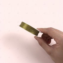 카파 와이어 철사 수공예 화훼 장식 기능사 기사 플라워 디자인 만들기 분재 아트 DIY 꽃 자재 조화 기타 크래프트 구리 쥬얼리 액세서리(골드 1P)