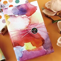 AimtoHome DIY 공예용 다크 그린 티슈 페이퍼 선물 포장지 정품보장, color tie-dye