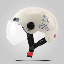 문라이트 초경량 스쿠터 전기자전거 헬멧 킥보드 오토바이 전동 자전거, 라이프베어, 투명쉴드