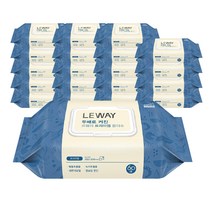 두배로 커진 르웨이 프리미엄 물티슈 엠보 캡형 60매, 20팩