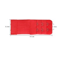 1pc 2 후크 브래지어 증량제여자의 탄성 브래지어 연장 스트랩 훅 클립 확장기 가변 벨트 버클 속옷 13 색 친밀한액세서리, Watermelon red