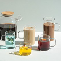 BSF414514인크레마 내열 유리 머그컵 5종 4p, 인크레마 유리컵 250ml (4p)