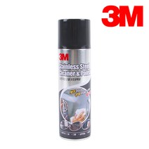 3M 스테인리스 스틸 세정 광택제 320ml 찌든때 펜마크 손자국 제거 클리너 광택 폼타입