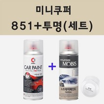 미니쿠퍼 851 칠리레드 주문 스프레이 카 페인트 + 모비스 투명마감용스프레이 200ml