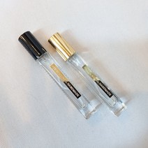 향기에반하다 향수공병 긴사각 유리용기 스프레이 10ml 3개1set 리필가능 여행용공병, 골드10mlx3개,금박스티커1장