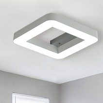 스파지오 정사각 방등 LED 40W 화이트 주백색 방조명, 없음
