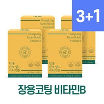 [3+1] 영롱 판토쉴드 비타민B 장용성 캡슐 판토텐산 비타민비 B2 B6 B12 나이아신, 4개