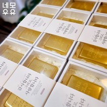 [네모우유] 수제 골드바비누(2구) 돌 답례품 결혼 퇴직 개업 명절 선물세트, 90g, 1개