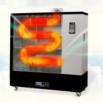 웰템 돈풍기 곱창난로 WHO-155 원적외선 대형온풍기 주름관 튜브히터 히터 핫센