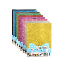 유니아트 반짝이 펠트지 (접착) (비접착), 2000반짝이펠트지(비접착)은색1매