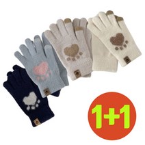 1+1 따뜻하고 러블리한 겨울 스마트폰 터치 장갑 4color