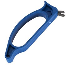 얼음 끌 드릴 구멍 뚫기 Ice Drill Sharpener Easy Sharp Bit Portable Diamond Spiral Auger Lightweight, 01 Blue