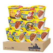 블루존 오뚜기 컵밥 10종 세트 (톡톡김치알밥+참치마요덮밥+강된장보리밥+제육덮밥+김치참치+전주식 돌솥비빔밥+오삼불고기+불닭마요+뚝배기불고기+춘천닭갈비), 1세트