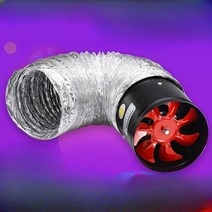 공업용환풍기 배풍기 배기팬 산업용송풍기 포터블, 8인치 - 업그레이드 패키지