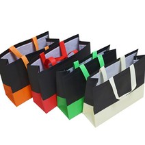 부직포 쇼핑백 가방 소형 중형 대형 선물백 보조가방 판촉용 쇼핑백 대량 가능, 투톤(레드)