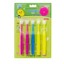 럭스360 6단모 2단계 영유아칫솔 5p + 프로텍터, 랜덤발송, 1세트