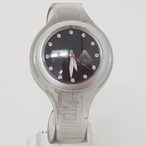 필라 큐빅포인트 2036BK S 블랙플라스틱 뱅글시계