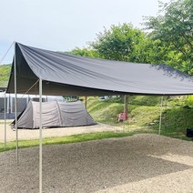 캠핑 렉타 타프 블랙코팅 그늘막 폴리 3.35x3.35m, 없음