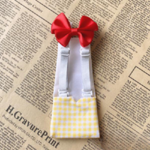 닭 기저귀 가금류 애완 오리 앵무새 거위 새 옷 반려닭 오리 옷 배설물 주머니 거위 방수, 격자 무늬 라이트 옐로우