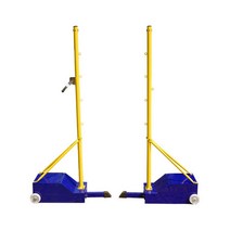 배드민턴 테니스 배구 족구 받침대 지지대 이동식, 표준 배드민턴 포스트 + 배드민턴 네트