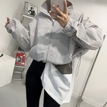 어반조이 간절기 스트링 아노락 바람막이 점퍼