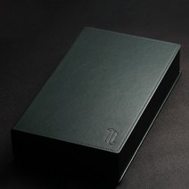 명품 수제 안경케이스 고급 슬림 대용량 가죽 대용량 선글라스 돋보기 여행 보관케이스, 에메랄드 그린