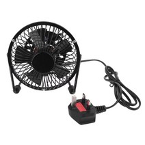 미국 EU 영국 플러그 AC 110V 220V 전기 팬 5 인치 테이블 금속 팬 가정 및 사무실 개인 팬을위한 작은 데스크탑 팬, 빨간색