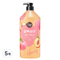 샤워메이트 프레시 꿀복숭아 바디워시, 1.5kg, 5개