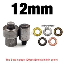 아일렛 펀치 그로멧 금형 설치 프레스 다이 도구 핸드 프레스 기계에 대 한 신발 가방, 12mm