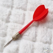 6g 11cm 컬러다트핀 풍선다트, 레드, 풍선 100개입
