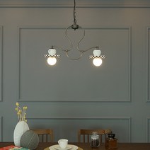 에이티 엔틱 도자기 수입 LED 식탁 조명 (볼램프포함), 전구색