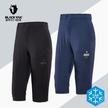 블랙야크 남성 여름 트리코트 7부 등산 바지 아이스 하이브리드 7 팬츠 1BYHPM3004 냉감 프린트 스포티 아웃도어 하의