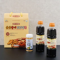 [해풍청송] 울금홍게 맛간장소스 선물세트1호 [500mlX2개+소금 200g], 1개