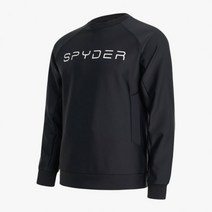 [빠른출고]/스파이더 SPYDER [21ALL] 유니섹스 프론트 레터링 로고 맨투맨 SPGWCNRL332UBLK
