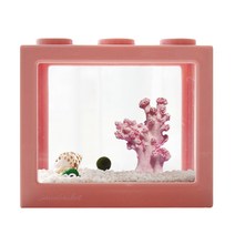 세남자바스켓 언더더씨 국산 마리모 DIY 세트 키우기-마리모(소), 핑크산호+흰자갈100g