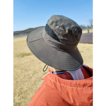 럭스미 메쉬 등산모자 낚시 캠핑 산책 남녀공용, 카키